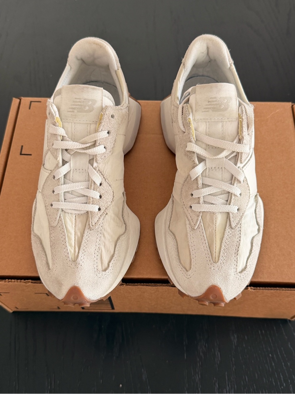 Size 6.5 - New Balance 327 White Morning Fog Gum W (WS327PAB)